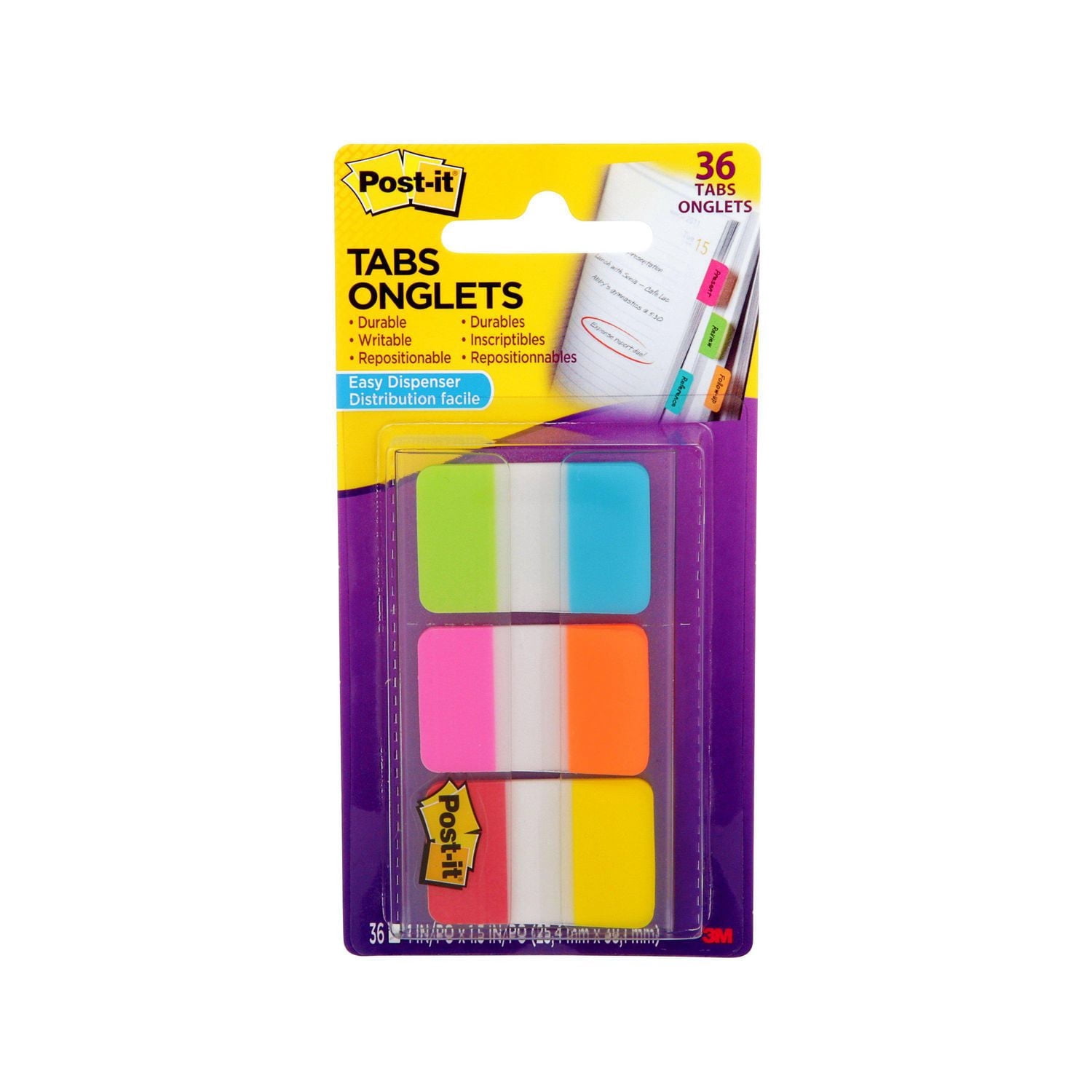 Post-it® Tabs 686-ALOPRYT-C, Assorted Colours