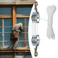 thumbnail image 3 of Abbracc Rope Pulley Hoist for Heavy Lifting Block and Tackle Pulley System 20 m Rope, 3 of 9