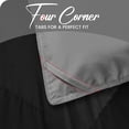 thumbnail image 4 of Canadian Linen Couette en Alternative au Duvet Ultra Douce, Réversible, Grand Lit, Gris et Noir, 4 of 8