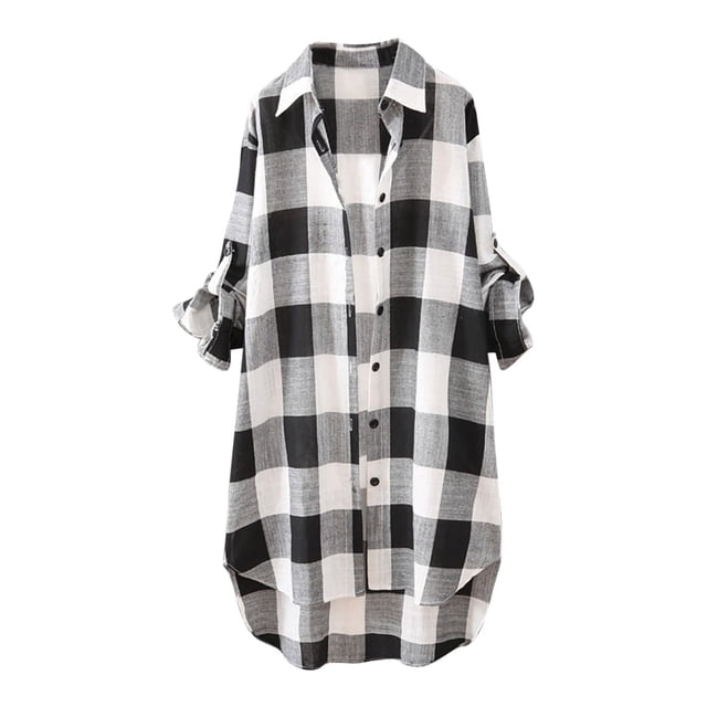 CEHVOM Femmes Dames Chiffon à Manches Longues Chemise OL Décontractée Ample Hauts Blouse Liquidation