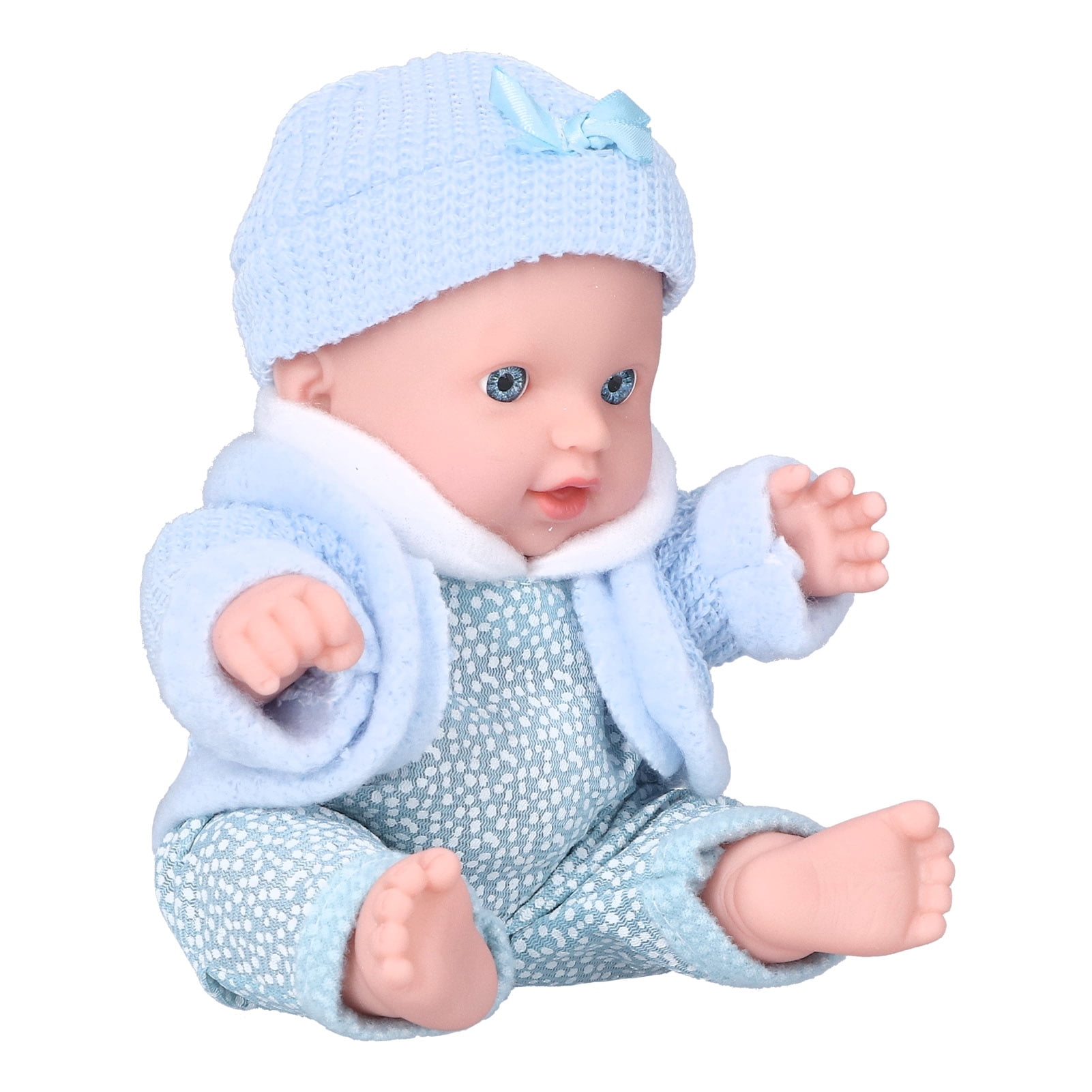 Poupée Bébé de 8 Pouces à Teint Clair, Réaliste, Nouveau-Né, Jouet Reborn Mode