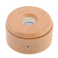 thumbnail image 4 of Loewten Wood Light Display Base,Wooden LED Display Base Rotatable Multi Mode Wood Light Display Base Touch Dimming Crystal 3D Art Display Stand,Wood LED Light Display Base, 4 of 8