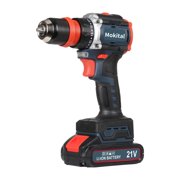 21V Dual-Purpose Brushless Electric Drill, Multifunctional Rechargeable Hand Drill, Large Torque Small Steel Gun Cordless Power Tool
