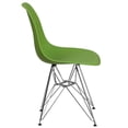 thumbnail image 2 of Chaise en plastique noir de la série Elon avec base chromée, 2 of 6