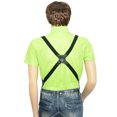 thumbnail image 4 of fastboy Polyester Men Women Brace Fashionable Replacement Portable Stylish Adjustable Elastic Back Braces with 2 Clips Red, 4 of 6