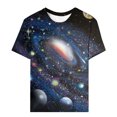 thumbnail image 1 of LUOGENLI T-shirts pour Femme pour Femmes T-Shirt à Col Rond pour Femme Étoile Mode Décontractée Imprimé Manches Courtes T-shirts pour Femmes T-shirts Graphiques TTG Grande Taille Saint-Valentin Bleu TG, 1 of 4