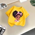 thumbnail image 5 of PMVFHDE Hauts pour Filles Hauts pour Fille Hauts pour Fille T-Shirts Tendance pour Fille T-Shirts Graphiques pour Filles T-Shirts Graphiques pour Enfant T-Shirt Graphique pour Filles Col Rond Manches Courtes T-Shirt Jaune, 11-12 Ans, 5 of 5