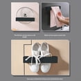 thumbnail image 4 of ABPWLY Slipper Storage Rack Bathroom Slippers Rack Wall Mounted Toilet Slippers Rack Wall Shoe Storage Clearance House Canada Days Dorm Room Essentials Dorm Room Essentials, 4 of 6