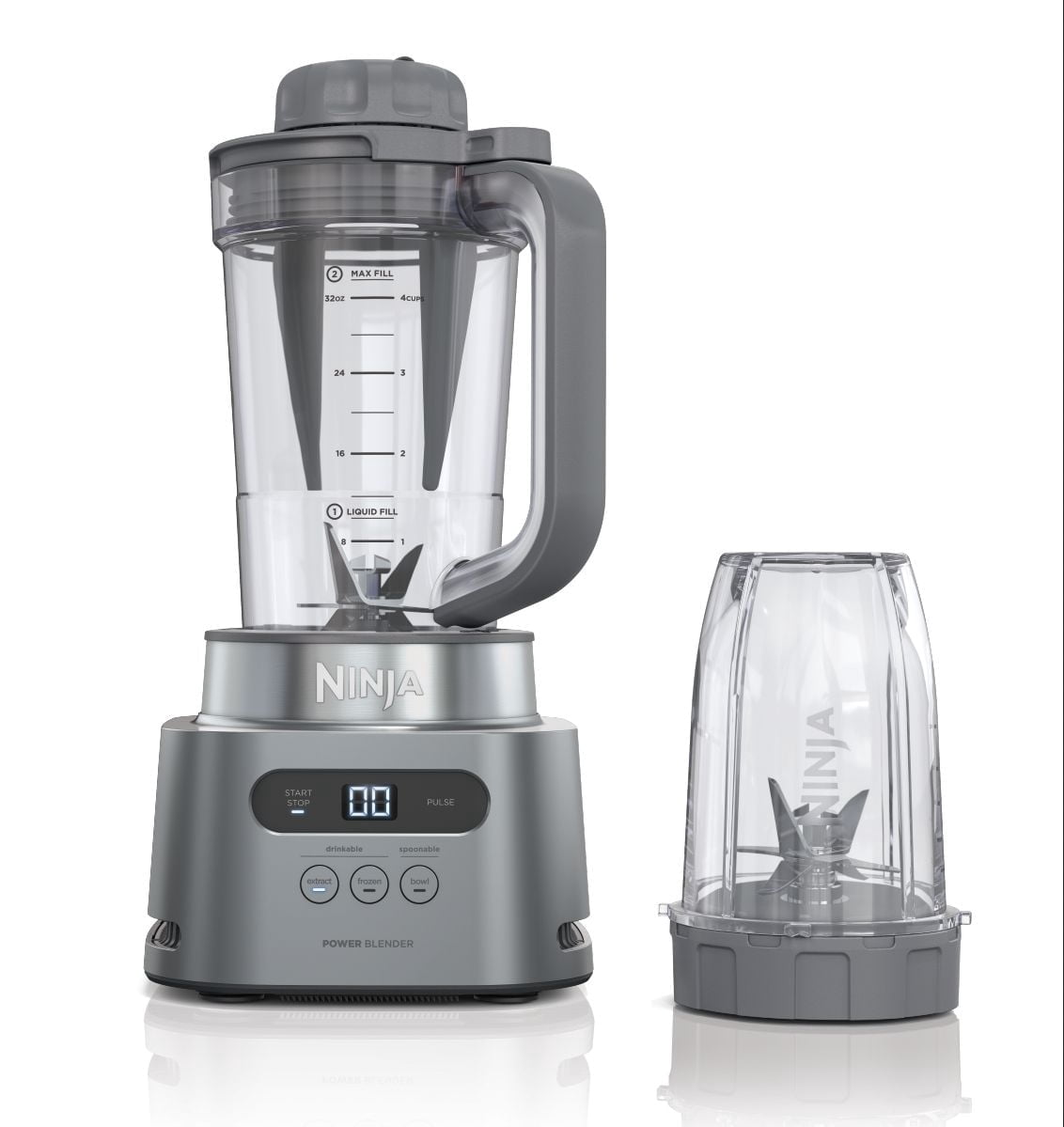 Ninja SS150C TWISTi, High-Speed Blender DUO with 3 Preset Auto-iQ® Programs, 1500-Watts, Silver