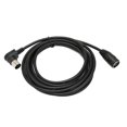 thumbnail image 1 of MIDI DIN Extension Cable, 90 Degree MIDI DIN Extension Cable 9.8ft Versatile 5 Pin DIN Male To Female  For Electric Piano For Mixer, 1 of 8
