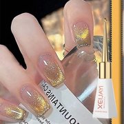 ABPWLY White Ceramic Eye Nail Polish Glue Shining Stone Porcelain White Nail Polish Glue 10ml Clearance Nail Products Canada Days Nail Products Nail Products