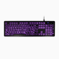 thumbnail image 3 of Aluratek Large Print Tri-color LED Backlight Illuminated Keyboard - Black, 3 of 7
