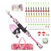 Children's fishing rod telescopic fishing rod and reel combination set