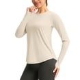 thumbnail image 1 of Chandail de Soleil à Manches Longues pour Femmes, Protection UV, Hauts d'Entraînement Légers UPF 50+, Chandails de Golf, de Gym et de Randonnée, Vêtements d'Extérieur, 1 of 9