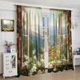 thumbnail image 4 of Steam Train Curtains Grommet Light Filtering Window Drapes with Retro Theme Steam Engine Locomotive Print Pattern Decorative Privacy Curtains for Kids Bedroom Living Room 2 Panels 42 x 84 Inch, 4 of 6