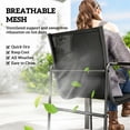 thumbnail image 4 of Outsunny 7 Pieces Outdoor Dining Set, Patio Table and Chairs for 6, Black, 4 of 10