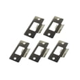 thumbnail image 4 of LEFU pour Ensemble de Plaques de Percussion de Remplacement pour Loquet Tubulaire Standard - Percussion de Porte en Acier Inoxydable Plaqué Nickel pour Portes Battantes, Conception Réglable en Deux Pièces, Fini Chrome (Lot de 10, 69x37.5x0.8mm), 4 of 10