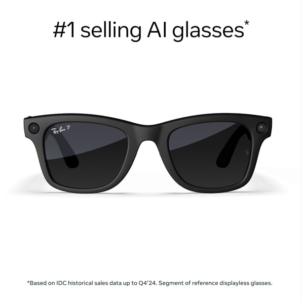 Ray-Ban | Meta Wayfarer (Gen 1) Large – Matte Black, Graphite