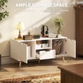 thumbnail image 4 of HOMCOM TV Stand with Storage, TV Table for up to 50" TV, White, 4 of 10