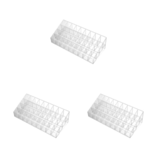 relayinert Compact Cosmetic Organizer Box For Efficient Space Utilization White Multiple 36 grids 3Set