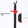 thumbnail image 4 of Graflsoa Home Gym Barbell Rack Set for Squats & Bench Press, Detachable Steel Frame, Black Fitness Equipment for Legs & Hips Workout, 4 of 6