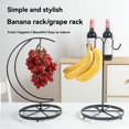 thumbnail image 4 of Oleegame 1PC New Living Room Banana Hook Rack Creative Grape Storage Rack European Simple Banana Rack Bronze, 4 of 6