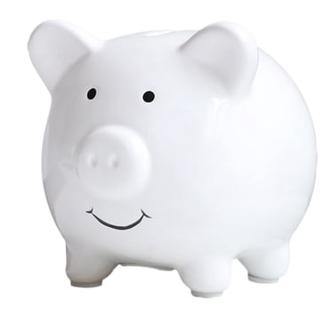 Coofit Coin Bank Lovely Ceramic Pig Shape Piggy Bank Money Saving Bank for Kids