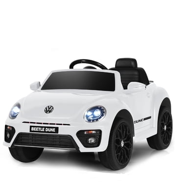 Patiojoy 12 Toddler Ride On Car Volkswagen Beetle Kids Electric Toy w/Remote Control White