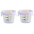 thumbnail image 1 of 2Pcs Clear Glass Food Storage Containers Leak Bowls for Food Microwave and Freezer Safe, 1 of 7