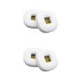 thumbnail image 4 of Ruiboury Coussinets d'Oreille Coussin en Cuir Écouteurs à Réduction de Bruit Coussins Casque Pièce de Réparation Remplacement pour Écouteurs Marshall Blanc 2 Ensembles, 4 of 6