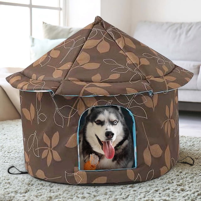 Aursykel Abri Extérieur Pliable pour Animaux de Compagnie, Maison Chaude pour Animaux Errants avec Isolation, Conception Imperméable, Facile à Ranger, Convient à l'Intérieur et à l'Extérieur, Habit pour Animal de Compagnie pour l'Hiver
