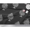 thumbnail image 3 of Soimoi Polyester Crepe Fabric Dot,Leaves & Floral Block Print Fabric by Yard 52 Inch Wide, 3 of 3