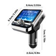 thumbnail image 3 of Yhmxh Car Mounted Bluetooth MP3 Player Car Audio FM Transmitter Telephone Hands Multilingual Display Car Accessories Automobile Tools Car Supplies Decorations, 3 of 5