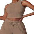 thumbnail image 1 of Ladies Shorts Set  Sleeveless Crew Neck Top with Matching Solid Shorts, 1 of 3