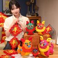 thumbnail image 1 of YAOMOBB Stuffed Toy Adorable Appearance Vibrant Color Fully Filled Spring Festival Chinese Plush Toy, 1 of 6