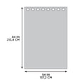 thumbnail image 2 of Mainstays Faux Silk Drapery Grommet Window Curtains Panel, 2 of 6