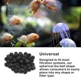 thumbnail image 2 of maskred 50/100 Pcs Balles Bio pour Récifs d'Aquarium et Étang Noires 16mm Balle pour Aquarium Cartouche de Filtration Filtre Humide et Sec Support Réutilisable 100 Pcs, 2 of 6