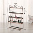 thumbnail image 4 of 4 Layer Holes Double-side Earring Holder Stand Jewelry Display Stand Rack Shelf, 4 of 8