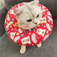 thumbnail image 4 of Collier pour Animal Anti-Morsure Elizabeth Collier Circulaire Collier de Cou Ajustable Coton Imperméable Cône pour Animal Collier Électronique pour Chat et Chien, 4 of 6