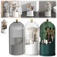 thumbnail image 1 of Concealed Toothbrush Holder, 360° Rotating Bathroom Waterproof Dustproof Toothbrush Holder, Hidden Toothbrush Holder with Sliding Cover, for Bathroom, Makeup Organizer (3Pcs), 1 of 8