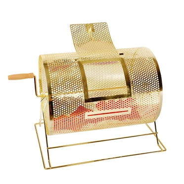 GSE Raffle Drum, Professional Brass Raffle Ticket Spinning Drum with Large Capacity Holds 10000 Tickets (Available in Small, Medium, Large & X-Large (Large - Holds 10,000 Tickets)