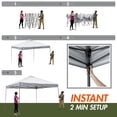 thumbnail image 4 of Ozark Trail 12' x 12' Instant Straight Leg Canopy for Camping - Gray - 120 sq ft., 4 of 12