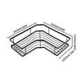 thumbnail image 1 of EGNMCR Étagère de Rangement de Salle de Bain Sans Perçage Étagère d'Angle de Salle de Bain Murale Multifonctionnelle Étagère d'Angle Murale Support de Rangement Étagères, 1 of 1
