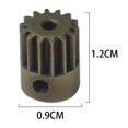 thumbnail image 4 of segolike Metal Motor Pinion Gear 1/16 Modified Vehicles Model DIY Accessories Spare Parts, 4 of 4