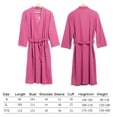 thumbnail image 2 of Women Water Absorption Bath Robe Solid Waffle Dress Nightgown; Spa Bathrobe Spa Home Dress Nightgown, 2 of 9