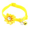 thumbnail image 1 of Flower Pet Collar Adjustable Rhinestone Cute Kitten Collar Bell Dog Collar, 1 of 10