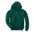 thumbnail image 2 of Hanes Comfortblend EcoSmart Kids` Full-Zip Hoodie Sweatshirt, M, Deep Forest, 2 of 2