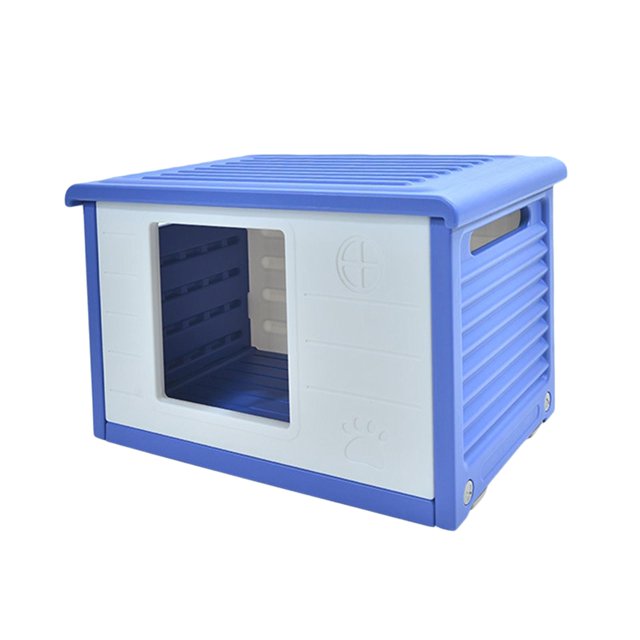 Abri pour Chats, Abri Extérieur pour Chats, Petits Chiens, Chiots, Chatons Bleu