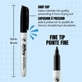 thumbnail image 3 of Hilroy Permanent Markers, Permanent Marker, Low Odour Ink, Fine Point, Black, 36 Pack, 3 of 6