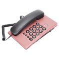 thumbnail image 4 of Téléphone Fixe Multifonctionnel, Bouton Portable Sans Batterie Téléphone Filaire Pause avec Combiné Magnétique Double pour Bureau pour Maison Rouge, Rose, Bleu, Orange, Rose Rouge, 4 of 8